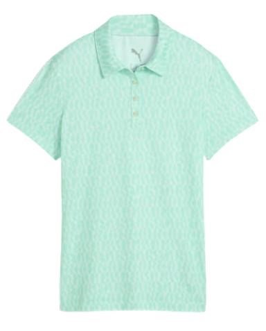 Puma Cloudspun Wavey polo femme, mint jelly