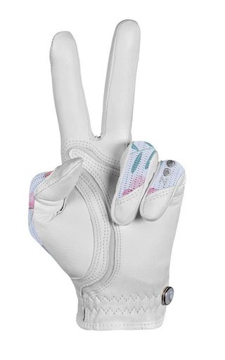 Zoom Sun Style Powernet gant de golf femme, blanc/fleur