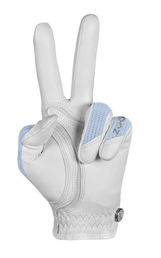 Zoom Sun Style Powernet gant de golf femme, blanc/bleu glace