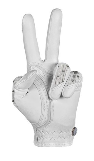 Zoom Sun Style Powernet gant de golf femme, blanc/pois