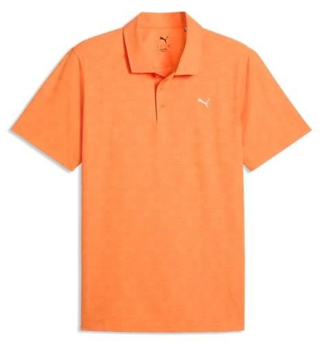 Puma Mattr Deco Jacquard polo homme, melon glow