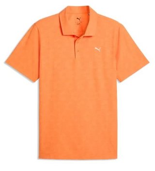 Puma Mattr Deco Jacquard polo homme, melon glow