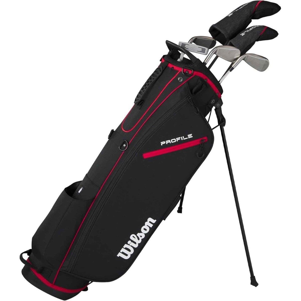 Wilson Profile set de golf homme demi-série (graphite), MLH + sac trépied