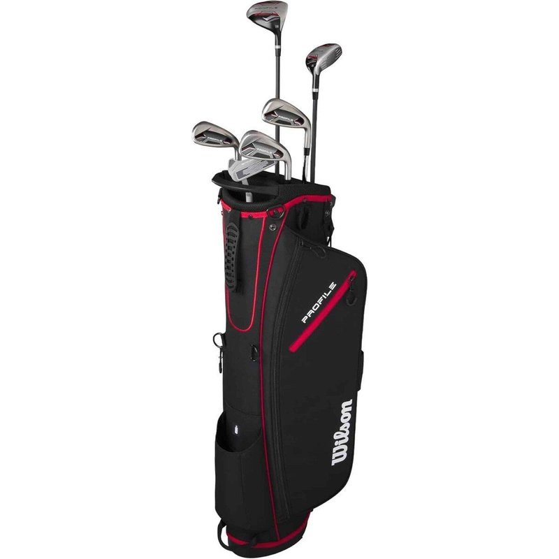 Wilson Profile set de golf homme demi-série (graphite), MLH + sac trépied