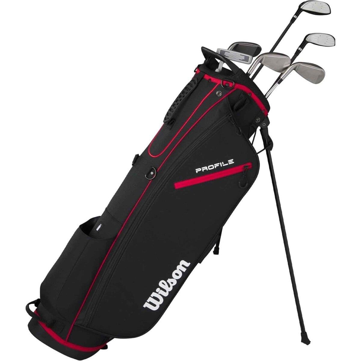 Wilson Profile set de golf homme demi-série (graphite), MLH + sac trépied