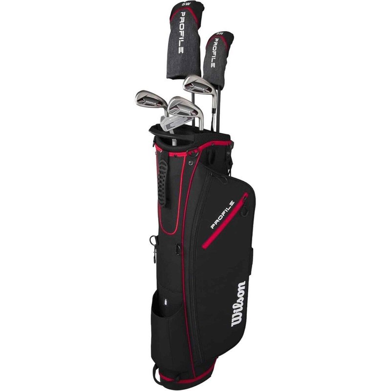 Wilson Profile set de golf homme demi-série (graphite), MLH + sac trépied