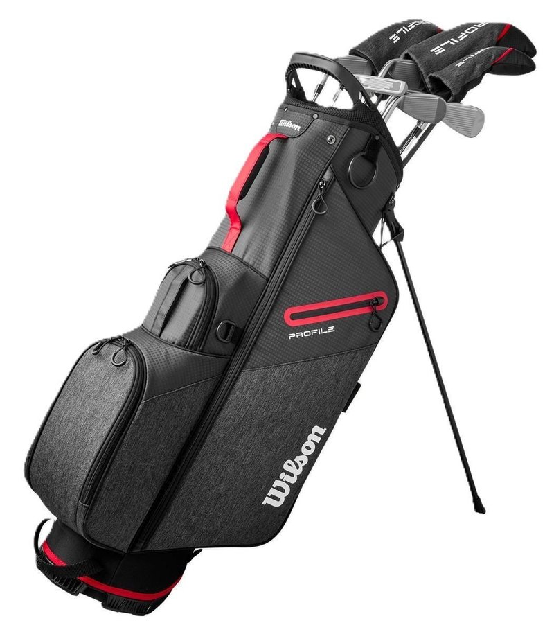 Wilson Profile set de golf homme, acier, MRH, LONG +1" + sac stand