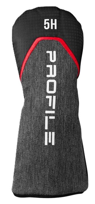 Wilson Profile set de golf homme (acier), MLH + sac trépied, noir/rouge/argent