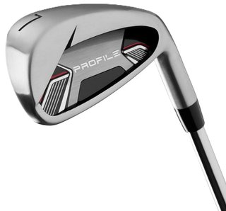 Wilson Profile set de golf homme (acier), MLH + sac trépied, noir/rouge/argent