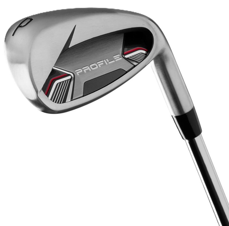 Wilson Profile set de golf homme (acier), MLH + sac trépied, noir/rouge/argent