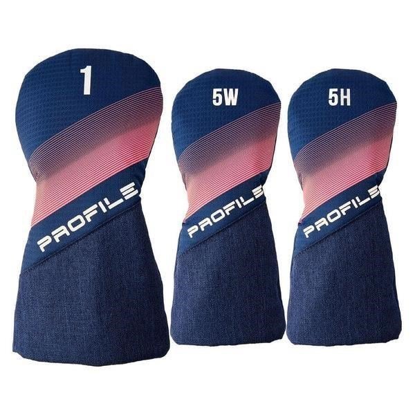 Wilson Profile Ladies set de golf femme, LLH + sac chariot, marine/or rose/argent