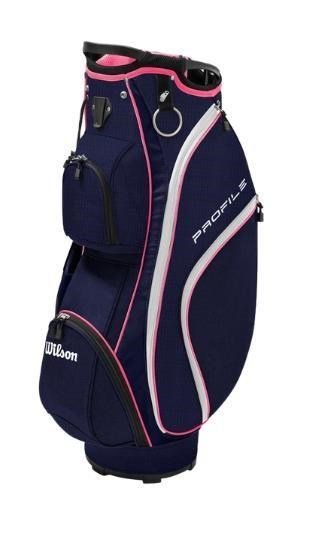 Wilson Profile Ladies set de golf femme, LLH + sac chariot, marine/or rose/argent