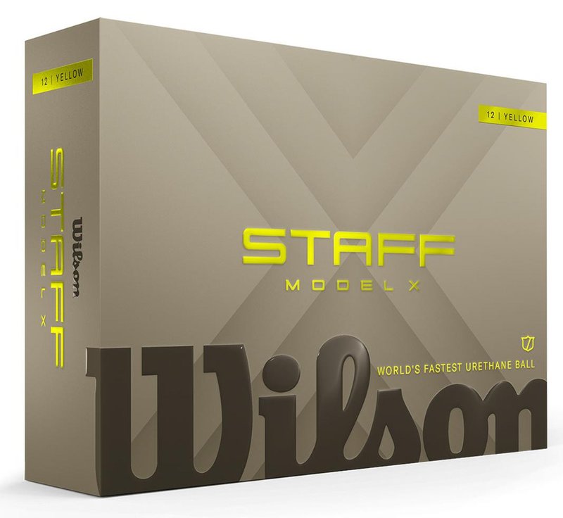 Wilson Staff Model X balles de golf 2026 (12 balles), jaunes