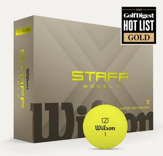 Wilson Staff Model X balles de golf 2026 (12 balles), jaunes