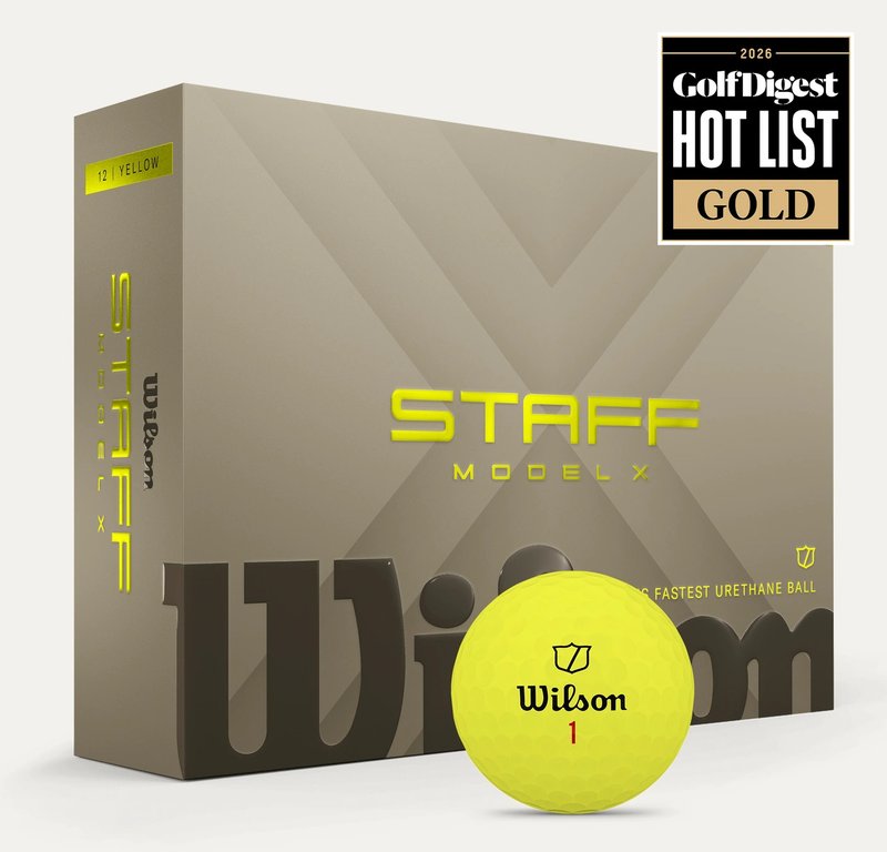 Wilson Staff Model X balles de golf 2026 (12 balles), jaunes