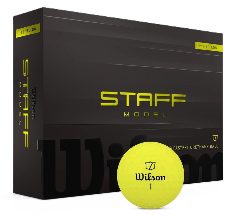 Wilson Staff Model balles de golf 2026, jaunes