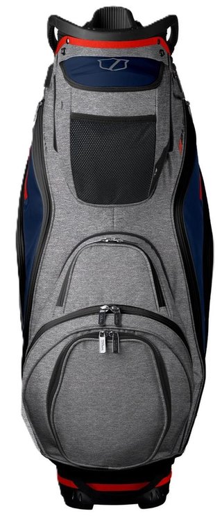 Wilson Alpine Dry cart bag, gris/marine/rouge