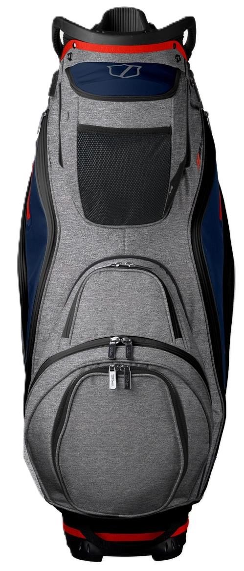 Wilson Alpine Dry cart bag, gris/marine/rouge