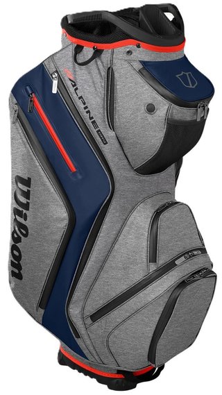 Wilson Alpine Dry cart bag, gris/marine/rouge