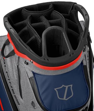 Wilson Alpine Dry cart bag, gris/marine/rouge