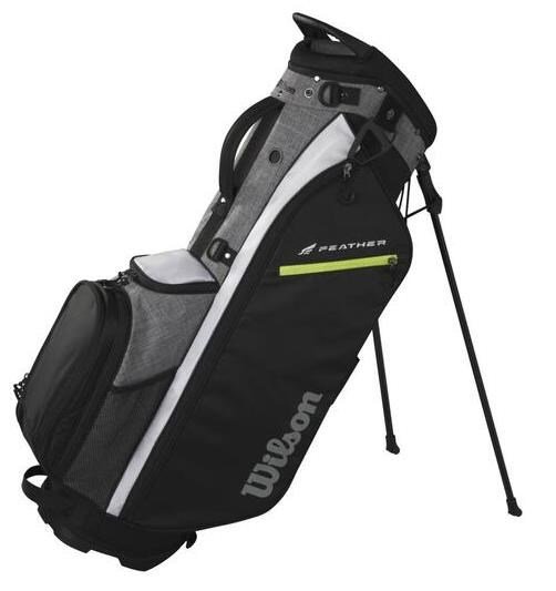 Wilson Feather stand bag, noir/gris/blanc