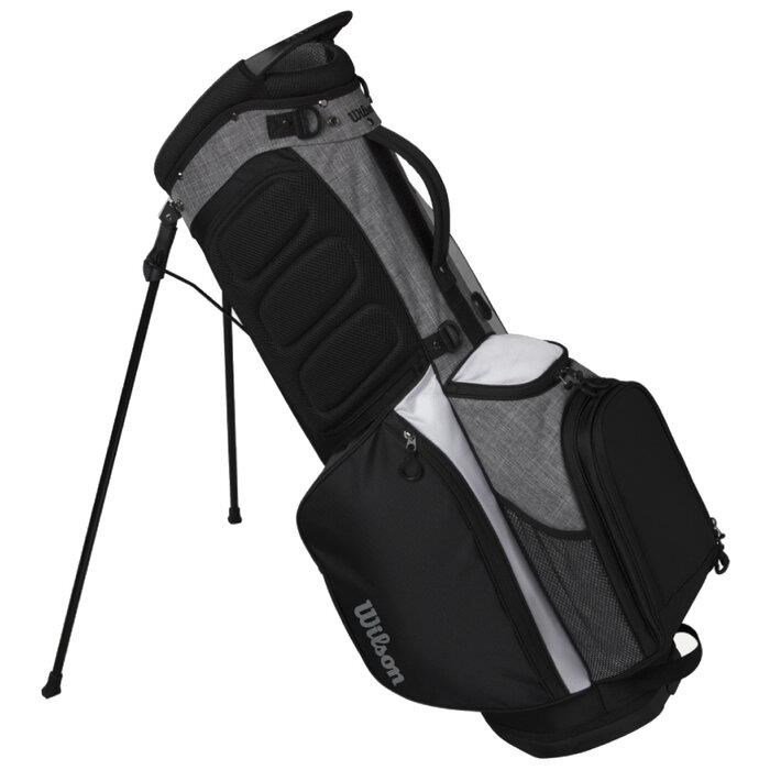 Wilson Feather stand bag, noir/gris/blanc