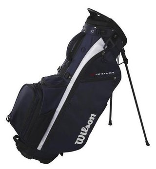 Wilson Feather stand bag, marine/blanc