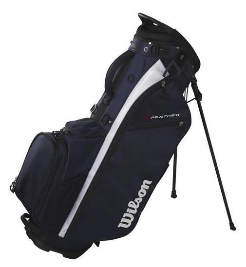 Wilson Feather stand bag, marine/blanc