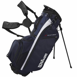 Wilson Feather stand bag, marine/blanc