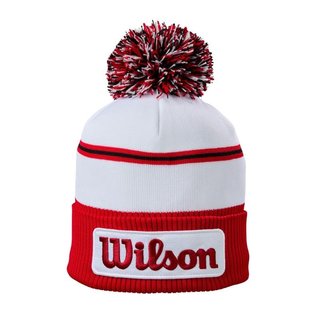 Wilson Tour Winter Beanie bonnet d'hiver, blanc/rouge
