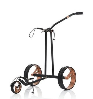JuCad Phantom Titan Black on Black Rosé 3.0 chariot électrique + sac de transport, rosé