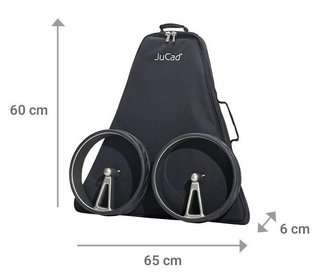 JuCad Phantom Titan Black on Black Rosé 3.0 chariot électrique + sac de transport, rosé