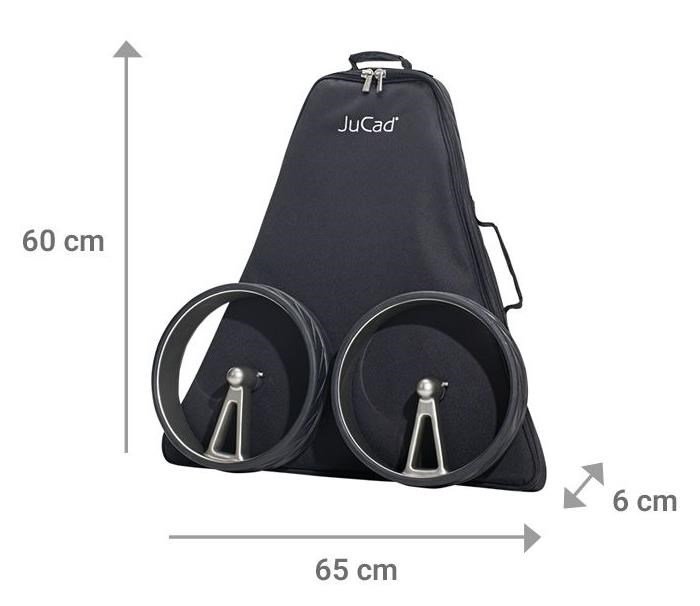 JuCad Phantom Titan Black on Black Rosé 3.0 chariot électrique + sac de transport, rosé