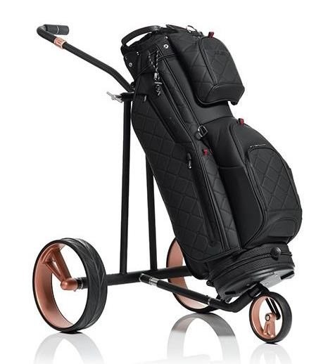 JuCad Phantom Titan Black on Black Rosé 3.0 chariot électrique + sac de transport, rosé