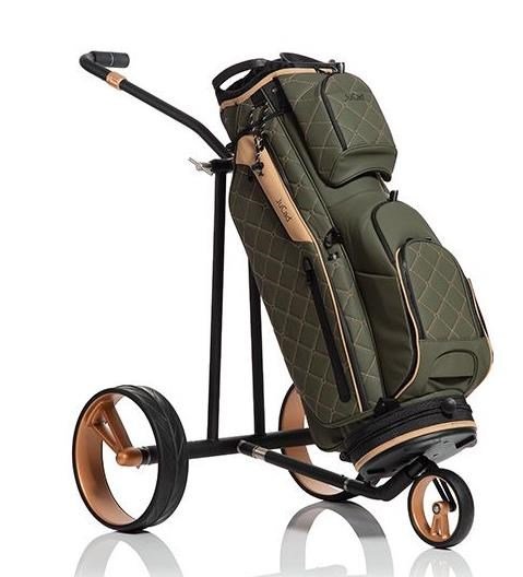 JuCad Phantom Titan Black on Black Rosé 3.0 chariot électrique + sac de transport, rosé