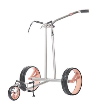 JuCad Phantom Titan Rosé eX 3.0 chariot électrique + sac de transport, rosé