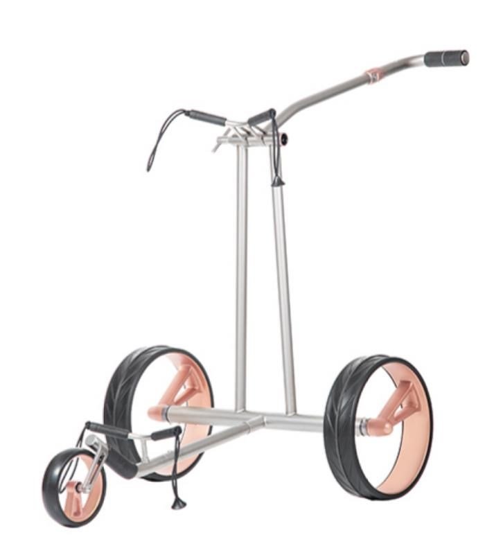 JuCad Phantom Titan Rosé eX 3.0 chariot électrique + sac de transport, rosé