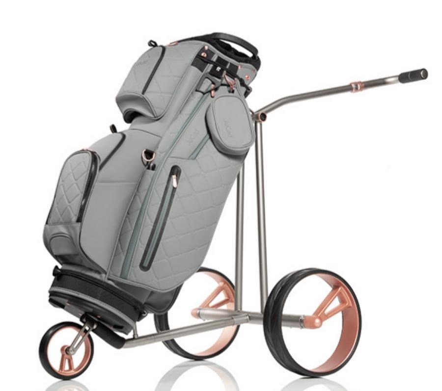 JuCad Phantom Titan Rosé eX 3.0 chariot électrique + sac de transport, rosé