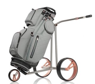 JuCad Phantom Titan Rosé eX 3.0 chariot électrique + sac de transport, rosé