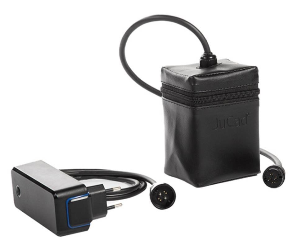 JuCad Phantom Titan Rosé eX 3.0 chariot électrique + sac de transport, rosé
