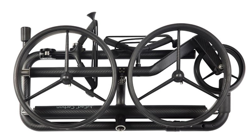 JuCad Carbon Travel Nero SV 3.0 chariot électrique, noir