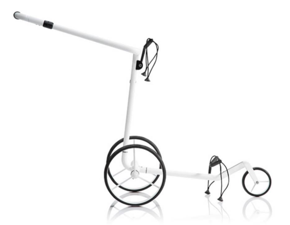 JuCad Carbon Travel Bianco SV 3.0 chariot électrique, blanc
