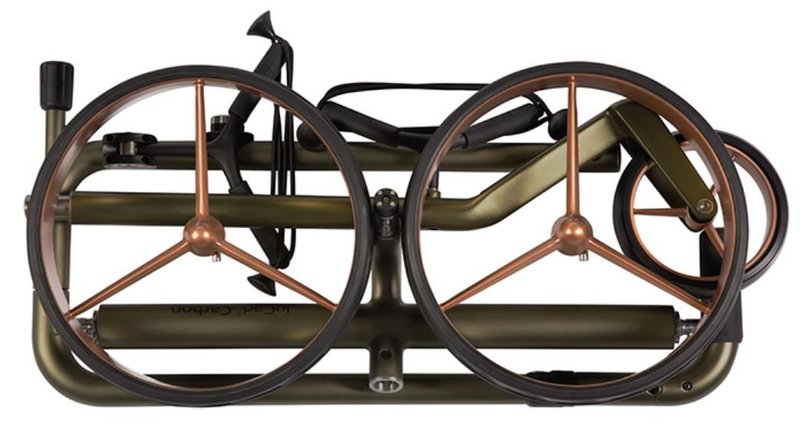 JuCad Carbon Travel Verde Rosé 3.0 chariot électrique, rosé