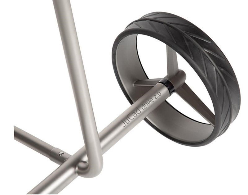 JuCad drive Stainless Steel 3.0 chariot électrique, argenté