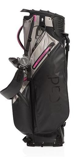 JuCad Bag 3in1 Pro Dry cart bag, noir/gris/rose