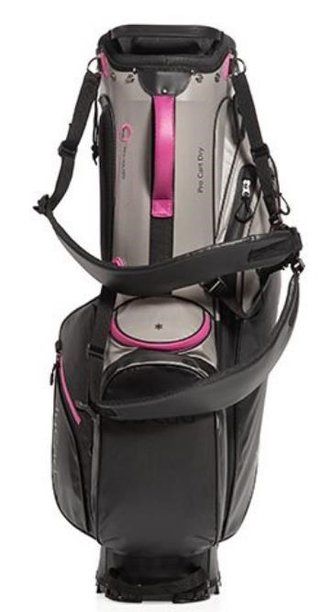 JuCad Bag 3in1 Pro Dry cart bag, noir/gris/rose