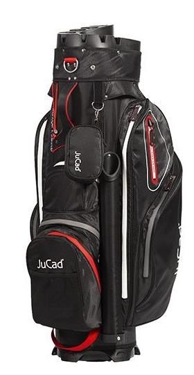 JuCad Manager Waterstop cart bag, noir/rouge/gris