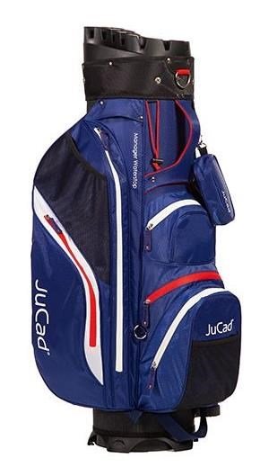 JuCad Manager Waterstop cart bag, bleu/blanc/rouge