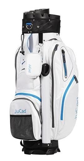 JuCad Manager Waterstop cart bag, blanc/bleu/gris