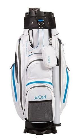 JuCad Manager Waterstop cart bag, blanc/bleu/gris